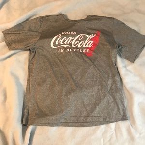 Coca Cola gray polyester large shirt